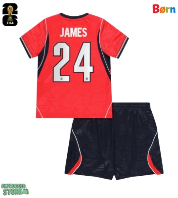 England Reece James #24 Replika Babytøj Udebanesæt Børn VM 2026 Kortærmet (+ Korte bukser)
